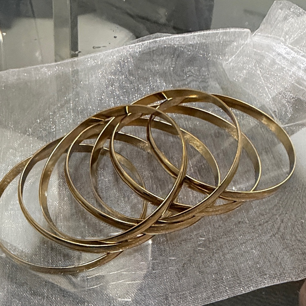 Elegant Gold Bangle Set